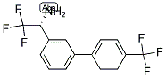 (1R)-2,2,2-TRIFLUORO-1-(3-[4-(TRIFLUOROMETHYL)PHENYL]PHENYL)ETHYLAMINE Struktur