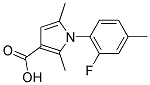 1-(2-FLUORO-4-METHYLPHENYL)-2,5-DIMETHYL-1H-PYRROLE-3-CARBOXYLIC ACID Struktur