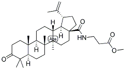 N-[3-OXO-LUP-20(29)-EN-28-OYL]-3-AMINOPROPIONIC ACID METHYL ESTER Struktur