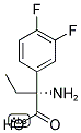 (2R)-2-AMINO-2-(3,4-DIFLUOROPHENYL)BUTANOIC ACID Struktur