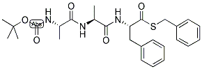 BOC-ALA-ALA-PHE-THIOBENZYL ESTER Struktur