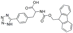 FMOC-D, L-PHE[4-(5-TETRAZOYL)] Struktur