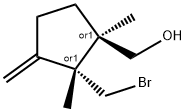 [(1R,2R)-2-(BROMOMETHYL)-1,2-DIMETHYL-3-METHYLENECYCLOPENTYL]METHANOL Struktur