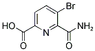 6-(AMINOCARBONYL)-5-BROMOPYRIDINE-2-CARBOXYLIC ACID Struktur