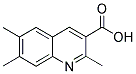 2,6,7-TRIMETILQUINOLINE-3-CARBOXYLIC ACID Struktur