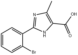 2-(2-BROMOPHENYL)-5-METHYL-3H-IMIDAZOLE-4-CARBOXYLIC ACID Struktur