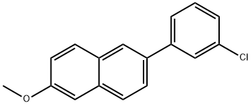 2-(3-CHLORO-PHENYL)-6-METHOXY-NAPHTHALENE Struktur