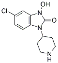 5-CHLORO-3-HYDROXY-1-(PIPERIDIN-4-YL)-1H-BENZO[D]IMIDAZOL-2(3H)-ONE Struktur