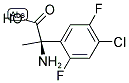 (2R)-2-AMINO-2-(4-CHLORO-2,5-DIFLUOROPHENYL)PROPANOIC ACID Struktur