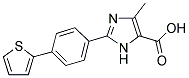 5-METHYL-2-(4-THIOPHEN-2-YLPHENYL)-3H-IMIDAZOLE-4-CARBOXYLIC ACID Struktur