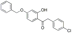 1-(4-(BENZYLOXY)-2-HYDROXYPHENYL)-2-(4-CHLOROPHENYL)ETHANONE Struktur