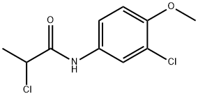 2-CHLORO-N-(3-CHLORO-4-METHOXYPHENYL)PROPANAMIDE Struktur