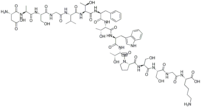 H2N-DASGVTFTWTPSSGK-OH Struktur