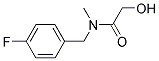 N-(4-FLUOROBENZYL)-2-HYDROXY-N-METHYLACETAMIDE Struktur