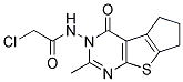 2-CHLORO-N-(6-METHYL-4-OXO-2,3-DIHYDRO-1H,4H-8-THIA-5,7-DIAZA-CYCLOPENTA[A]INDEN-5-YL)-ACETAMIDE Struktur