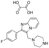 2-(4-FLUORO-PHENYL)-3-PIPERAZIN-1-YLMETHYL-IMIDAZO[1,2-A]PYRIDINE OXALIC ACID SALT Struktur