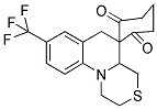 SPIRO[1,3-CYCLOHEXANEDIONE-2,5'-(8'-(TRIFLUOROMETHYL)-1,'2',4',4A',5',6'-HEXAHYDRO[1',4']THIAZINO[4',3'-A']QUINOLINE)] Struktur