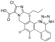 LOSARTAN CARBOXY ACID-D4 Struktur