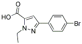 3-(4-BROMOPHENYL)-1-ETHYL-1H-PYRAZOLE-5-CARBOXYLIC ACID Struktur