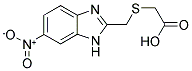 ([(6-NITRO-1H-BENZIMIDAZOL-2-YL)METHYL]THIO)ACETIC ACID Struktur