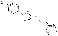 1-(5-(4-CHLOROPHENYL)-2-FURYL)-N-(PYRIDIN-2-YLMETHYL)METHANAMINE Struktur