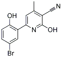 6-(5-BROMO-2-HYDROXYPHENYL)-2-HYDROXY-4-METHYLPYRIDINE-3-CARBONITRILE Struktur