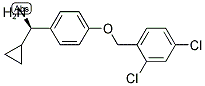 (1R)(4-[(2,4-DICHLOROPHENYL)METHOXY]PHENYL)CYCLOPROPYLMETHYLAMINE Struktur