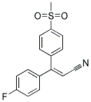 (Z)-3-(4-FLUOROPHENYL)-3-(4-METHANESULFONYLPHENYL)ACRYLONITRILE Struktur