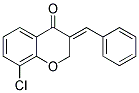 (3E)-3-BENZYLIDENE-8-CHLORO-2,3-DIHYDRO-4H-CHROMEN-4-ONE Struktur