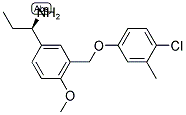 (1R)-1-(3-[(4-CHLORO-3-METHYLPHENOXY)METHYL]-4-METHOXYPHENYL)PROPYLAMINE Struktur