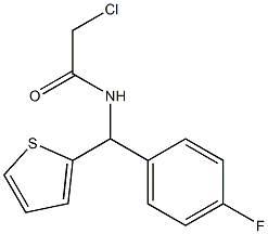 2-CHLORO-N-[(4-FLUOROPHENYL)(THIEN-2-YL)METHYL]ACETAMIDE Struktur