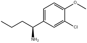 (1S)-1-(3-CHLORO-4-METHOXYPHENYL)BUTYLAMINE Struktur