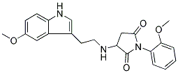 1-(2-METHOXYPHENYL)-3-{[2-(5-METHOXY-1H-INDOL-3-YL)ETHYL]AMINO}-2,5-PYRROLIDINEDIONE Struktur