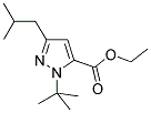 1-(TERT-BUTYL)-3-(2-METHYLPROPYL)-1H-PYRAZOLE-5-CARBOXYLIC ACID ETHYL ESTER Struktur