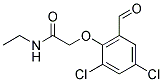 2-(2,4-DICHLORO-6-FORMYLPHENOXY)-N-ETHYLACETAMIDE Struktur