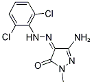 (4Z)-3-AMINO-1-METHYL-1H-PYRAZOLE-4,5-DIONE 4-[(2,6-DICHLOROPHENYL)HYDRAZONE] Struktur