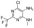 6-CHLORO-N4-METHYL-2-(TRIFLUOROMETHYL)PYRIMIDINE-4,5-DIAMINE Struktur