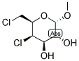 METHYL 4,6-DICHLORO-4,6-DIDEOXY-ALPHA-D-GALACTOPYRANOSIDE Struktur