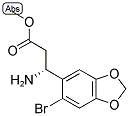 METHYL (3R)-3-AMINO-3-(6-BROMO(2H-BENZO[3,4-D]1,3-DIOXOLEN-5-YL))PROPANOATE Struktur