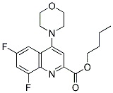 BUTYL 6,8-DIFLUORO-4-MORPHOLINOQUINOLINE-2-CARBOXYLATE Struktur