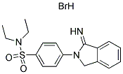 N,N-DIETHYL-4-(1-IMINO-1,3-DIHYDRO-2H-ISOINDOL-2-YL)BENZENESULFONAMIDE HYDROBROMIDE Struktur