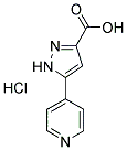 5-PYRIDIN-4-YL-1(2)H-PYRAZOLE-3-CARBOXYLIC ACID HYDROCHLORIDE Struktur