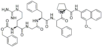 Z-ARG-GLY-PHE-PHE-PRO-4-METHOXY-2-NAPHTHYLAMINE Struktur