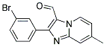 2-(3-BROMO-PHENYL)-7-METHYL-IMIDAZO[1,2-A]PYRIDINE-3-CARBALDEHYDE Struktur