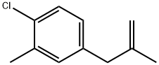 3-(4-CHLORO-3-METHYLPHENYL)-2-METHYL-1-PROPENE Struktur