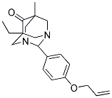 2-[4-(ALLYLOXY)PHENYL]-5-ETHYL-7-METHYL-1,3-DIAZATRICYCLO[3.3.1.1~3,7~]DECAN-6-ONE Struktur