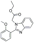 [2-(2-METHOXY-PHENYL)-BENZOIMIDAZOL-1-YL]-ACETIC ACID ETHYL ESTER Struktur