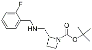 1-BOC-2-[(2-FLUORO-BENZYL)-AMINOMETHYL]-AZETIDINE Struktur