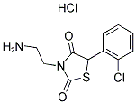 3-(2-AMINO-ETHYL)-5-(2-CHLORO-PHENYL)-THIAZOLIDINE-2,4-DIONE HYDROCHLORIDE Struktur