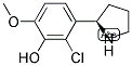 3-((2R)PYRROLIDIN-2-YL)-2-CHLORO-6-METHOXYPHENOL Struktur